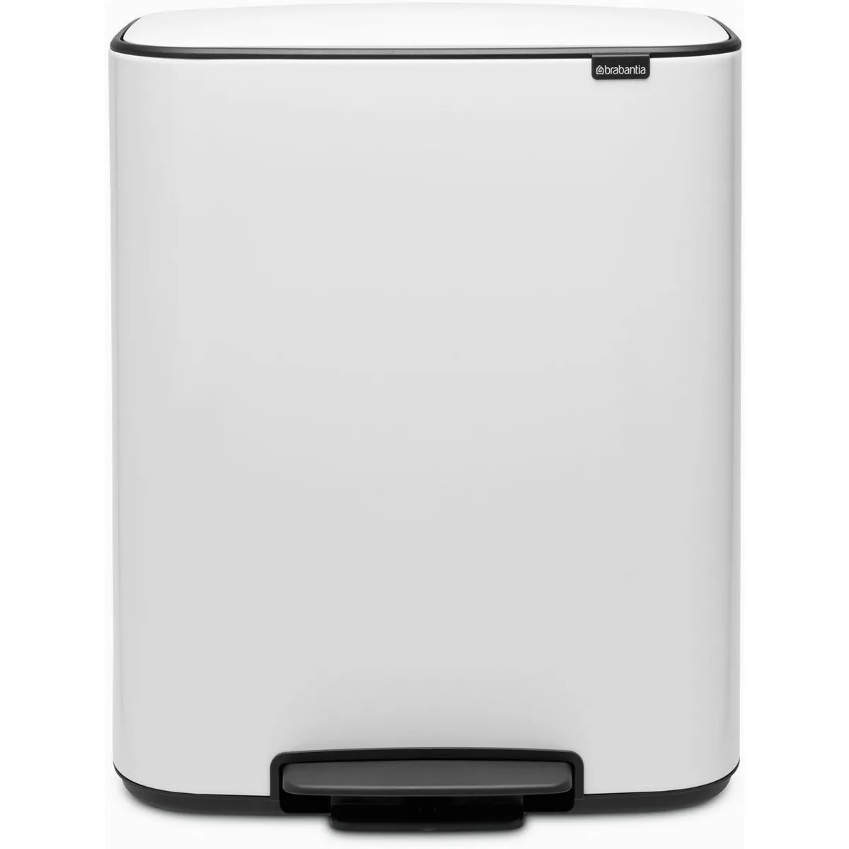 Brabantia Bo Treteimer, 2 x 30L, sanft schließend, hygienische Pedalöffnung
