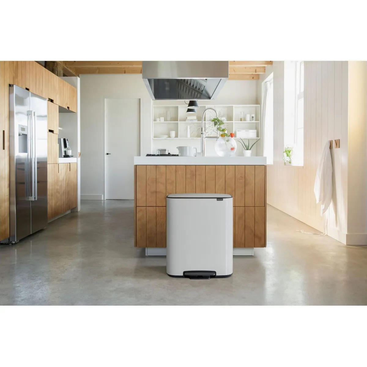 Brabantia Bo Treteimer, 2 x 30L, sanft schließend, hygienische Pedalöffnung 2