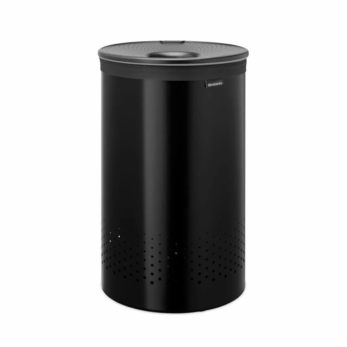 Brabantia Wäschebox Matt Black, 60 L, herausnehmbarer Wäschesack