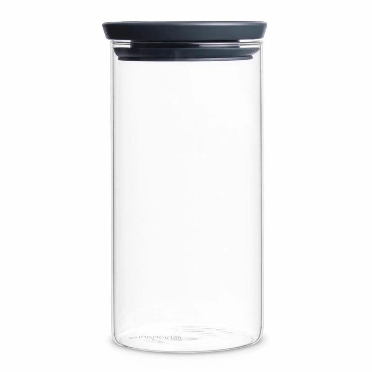Brabantia Stapelbarer Glasbehälter, Borosilikatglas, luftdicht verschließbar — 1,1 l, mikrowellen- und spülmaschinenfest