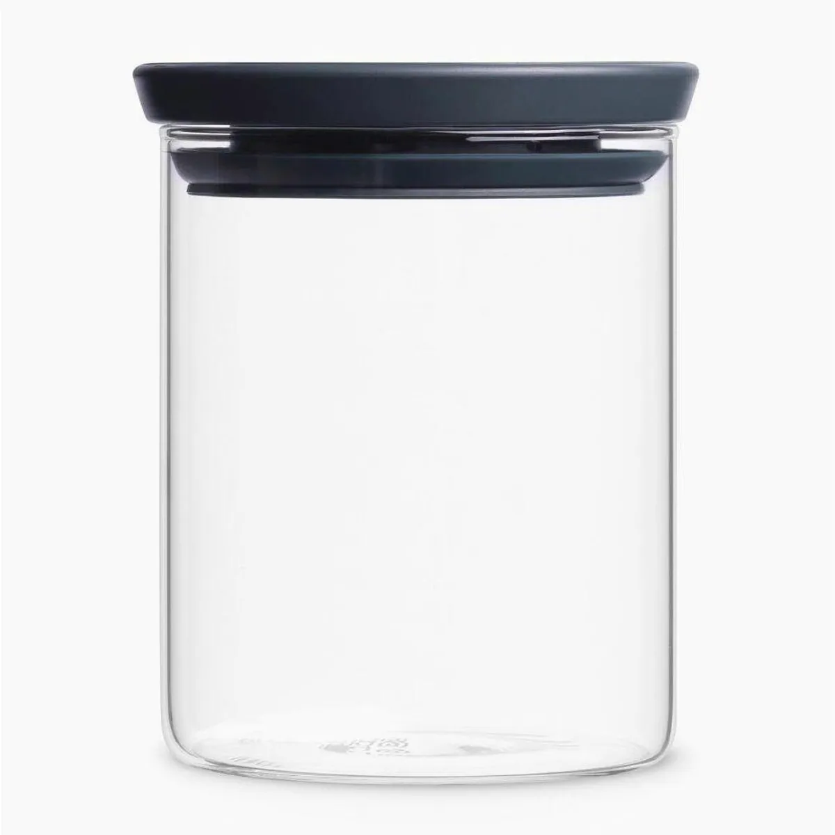 Brabantia stapelbarer Glasbehälter, 0.6 Liter, luftdicht, aus Borosilikatglas