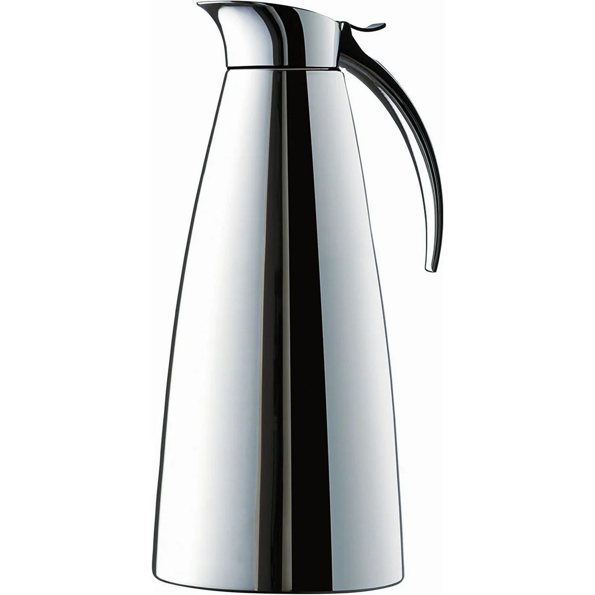 Emsa Eleganza Isolierkanne, 1,3 l, stilvolles Design, hervorragende Isolierleistung, einfache Einhandbedienung