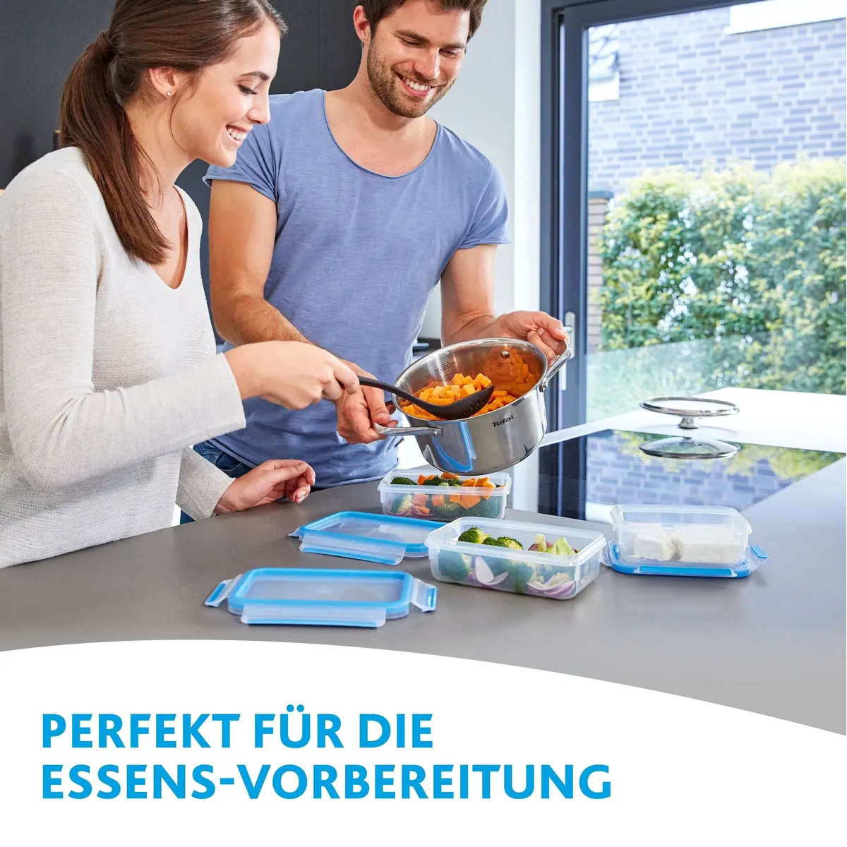 Emsa Frischhaltedose Clip & Close, 2-tlg., 8 Liter, hygienisch, spülmaschinenfest 5