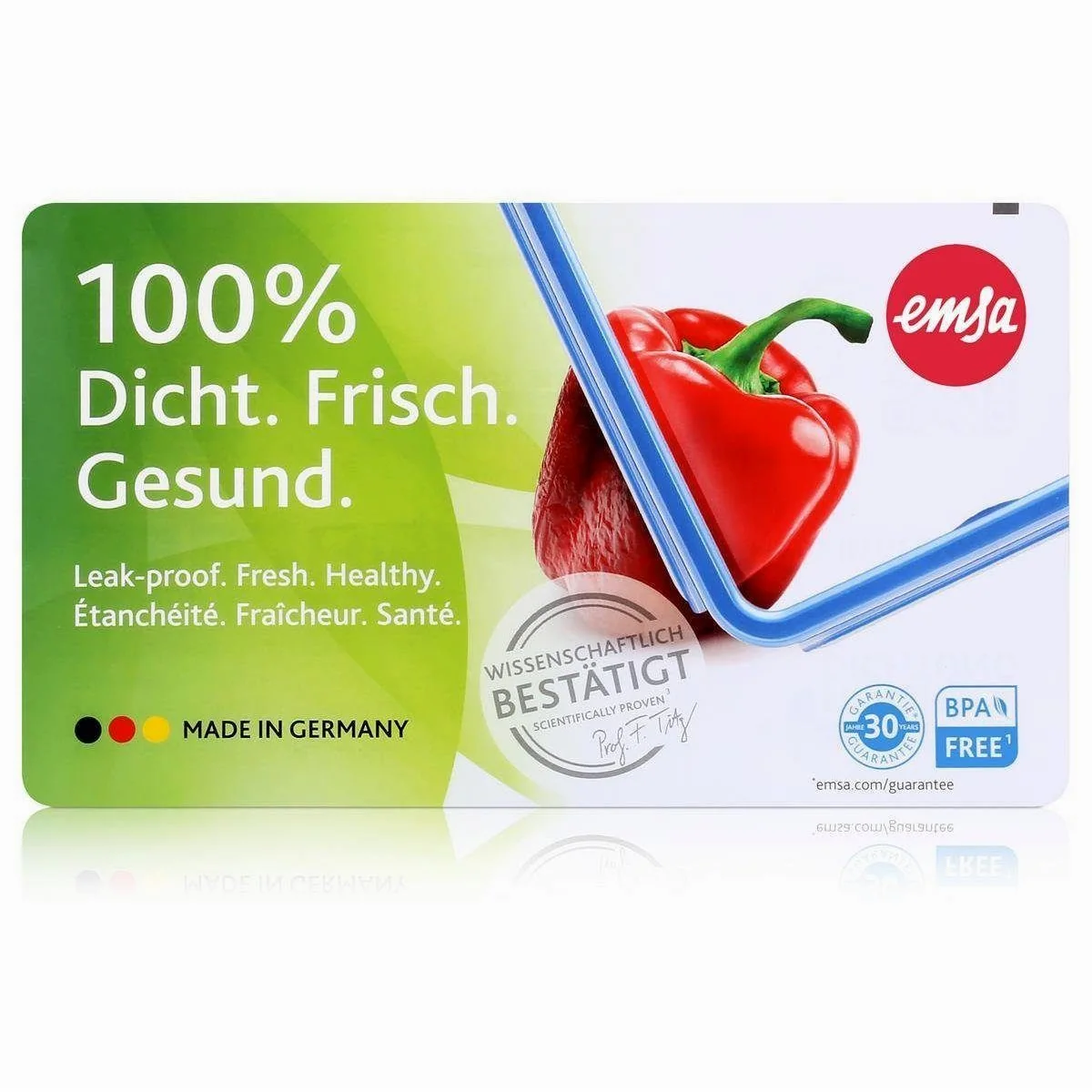 Emsa Clip & Close Frischhaltedose, 3x550ml, auslaufsicher und luftdicht 2