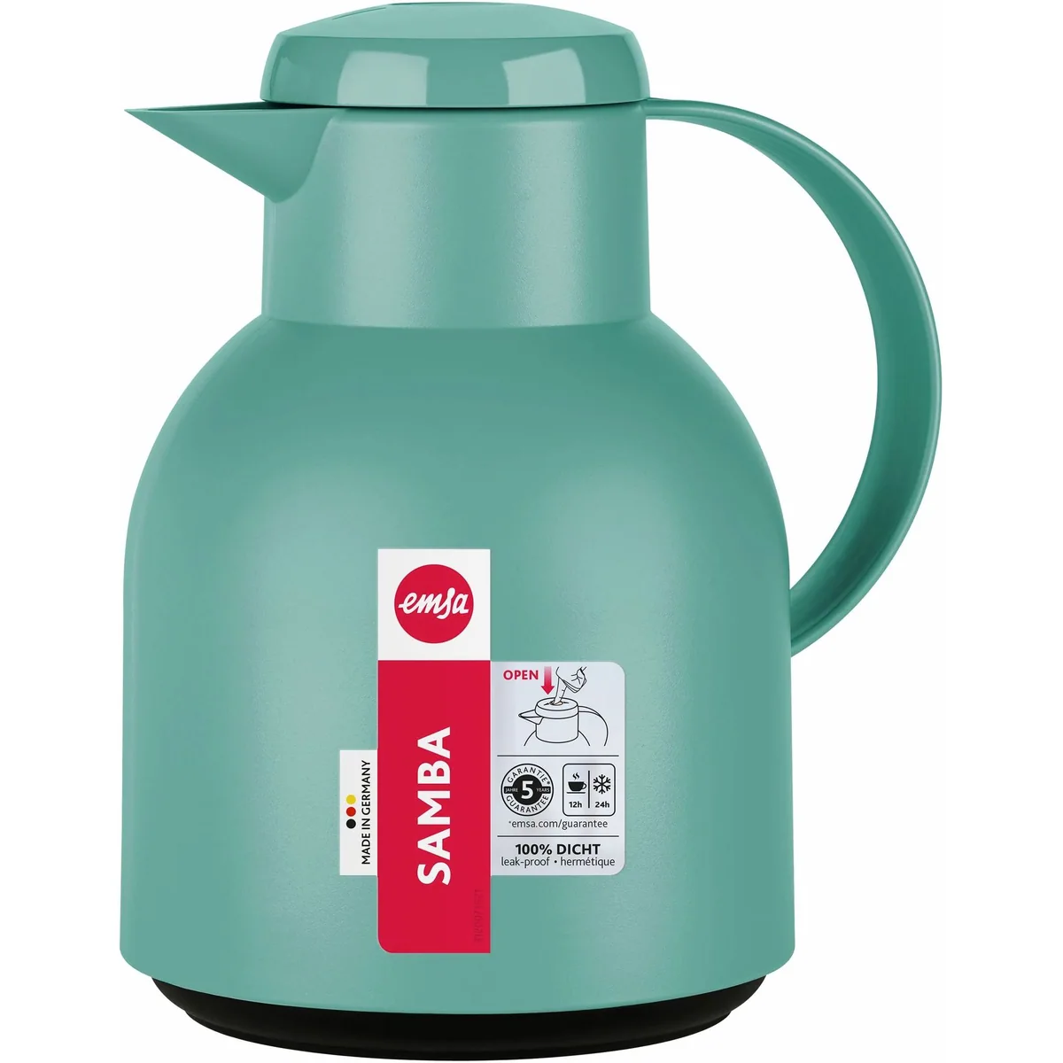 Emsa Isolierkanne Samba, 1 l, elegantes Design, optimaler Temperaturerhalt 2