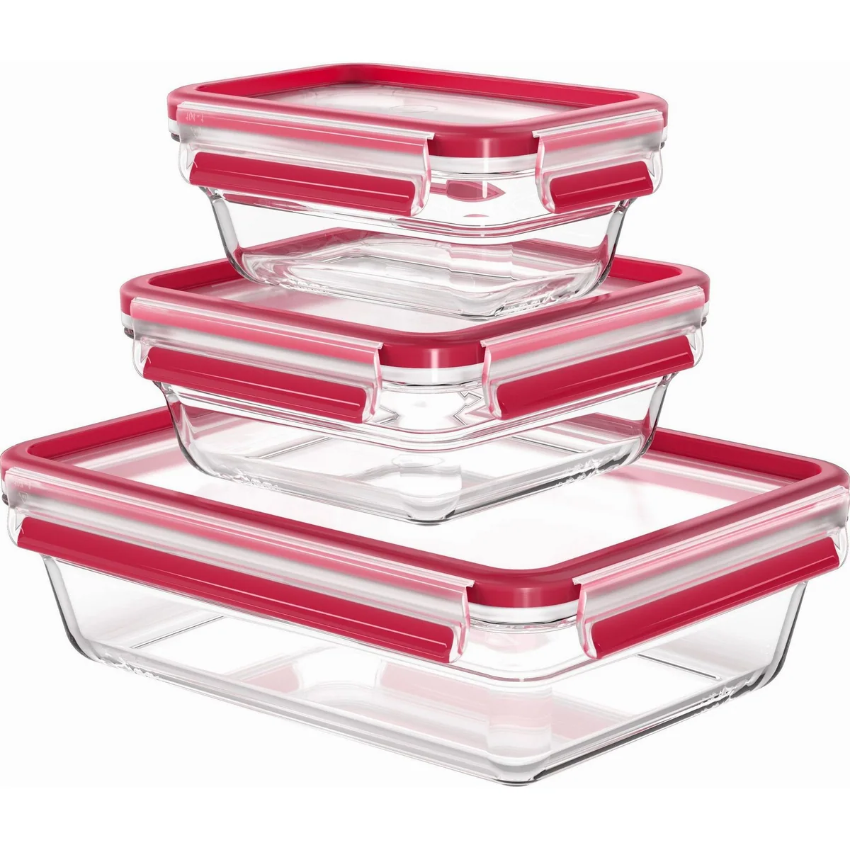 Emsa Clip & Close Frischhaltedose Set, 3-tlg, vielseitig und robust