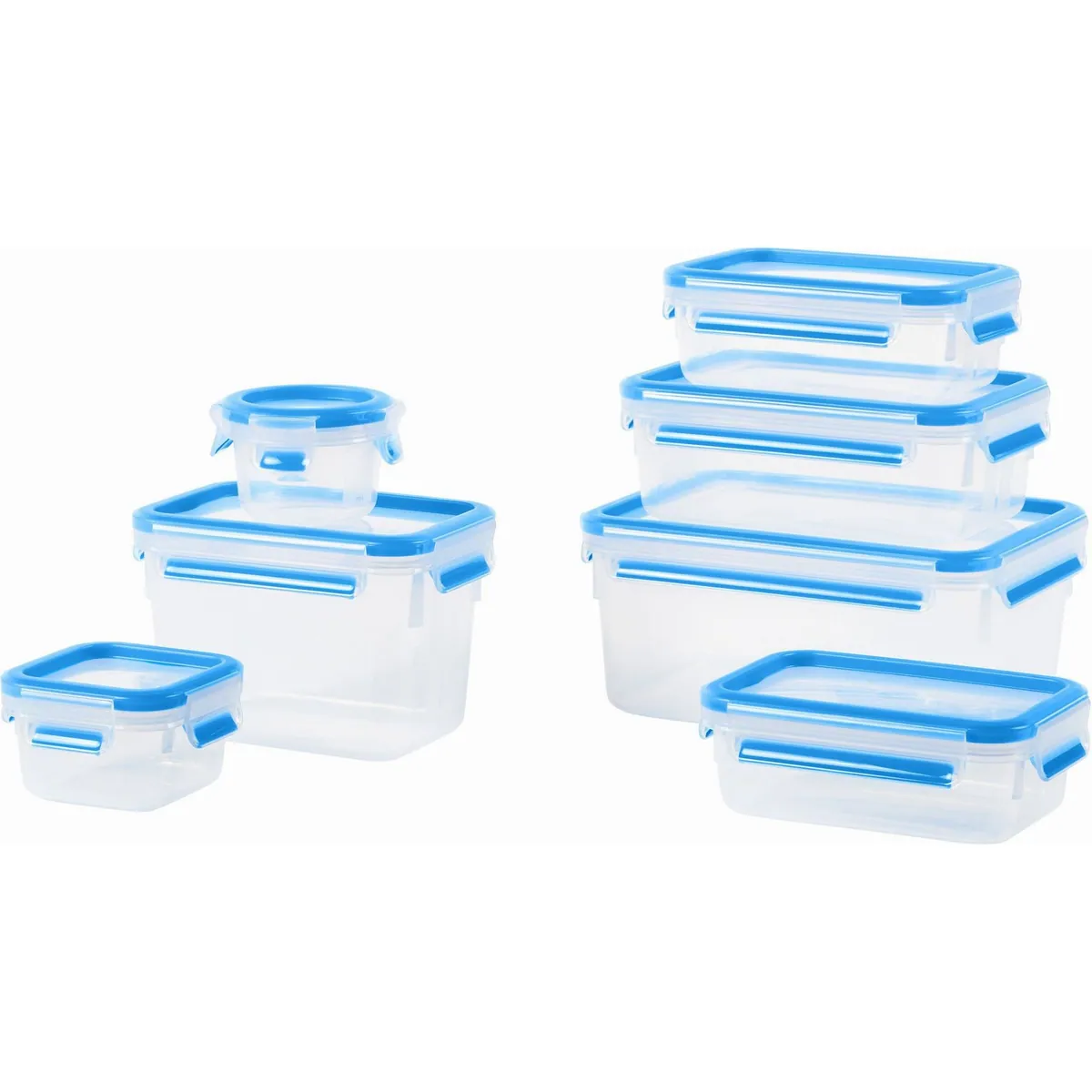 Emsa Clip & Close Frischhaltedosen Set, 14-teilig, hygienisch und dicht