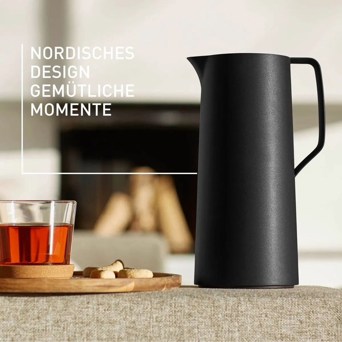 Emsa Motiva Isolierkanne, modernes Design, 100% auslaufsicher, 1 l 2