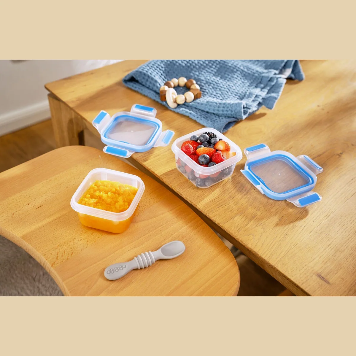Emsa Little-Lunch Set, 4 Frischhaltedosen, auslaufsicher, spülmaschinengeeignet, hygienisch 2