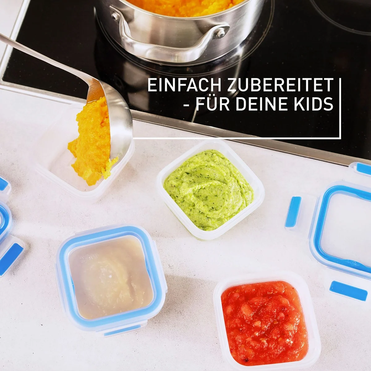 Emsa Little-Lunch Set, 4 Frischhaltedosen, auslaufsicher, spülmaschinengeeignet, hygienisch 4
