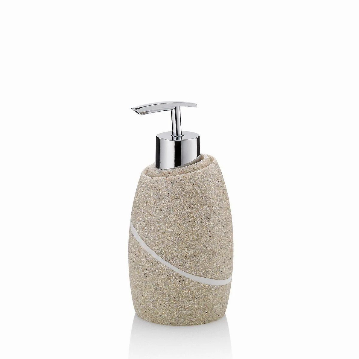 Kela Seifenspender Talus, Natursteinoptik, 300 ml, elegantes Design