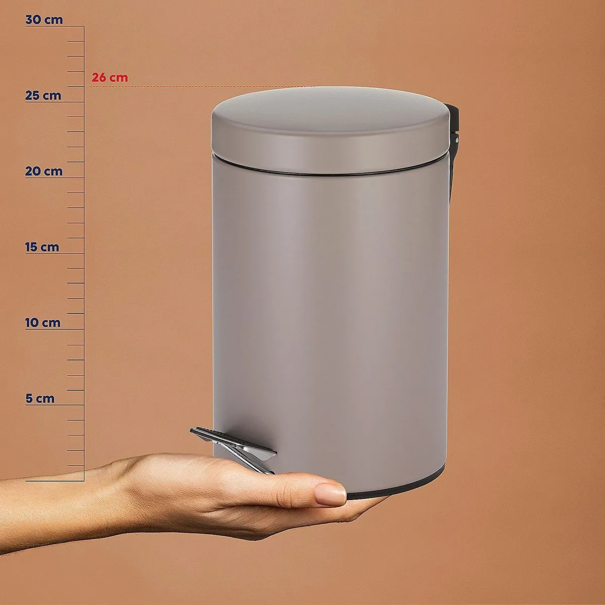 Kela Kosmetikeimer Monaco, herausnehmbarer Inneneimer, 3 L — kompaktes Design, praktische Handhabung, stilvolle Farben 4