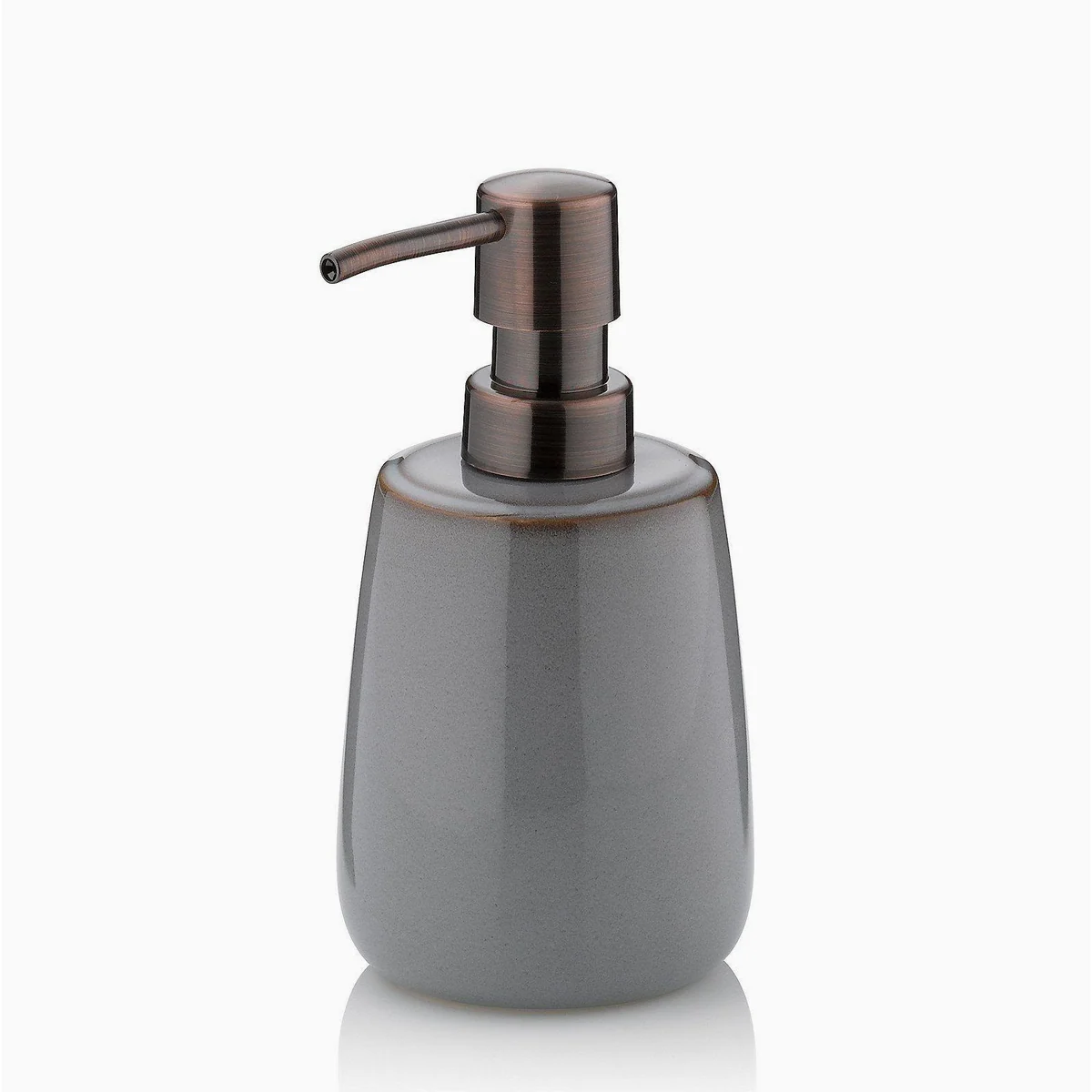 Kela Seifenspender Liana, Retro-Design, glänzende Keramik, 300 ml