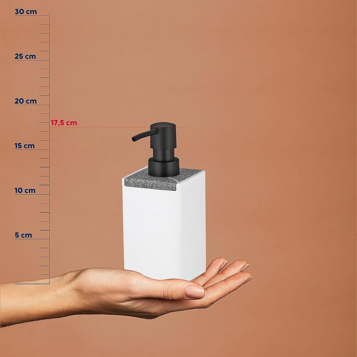 Kela Seifenspender Cube, matte Oberfläche, 300 ml 4