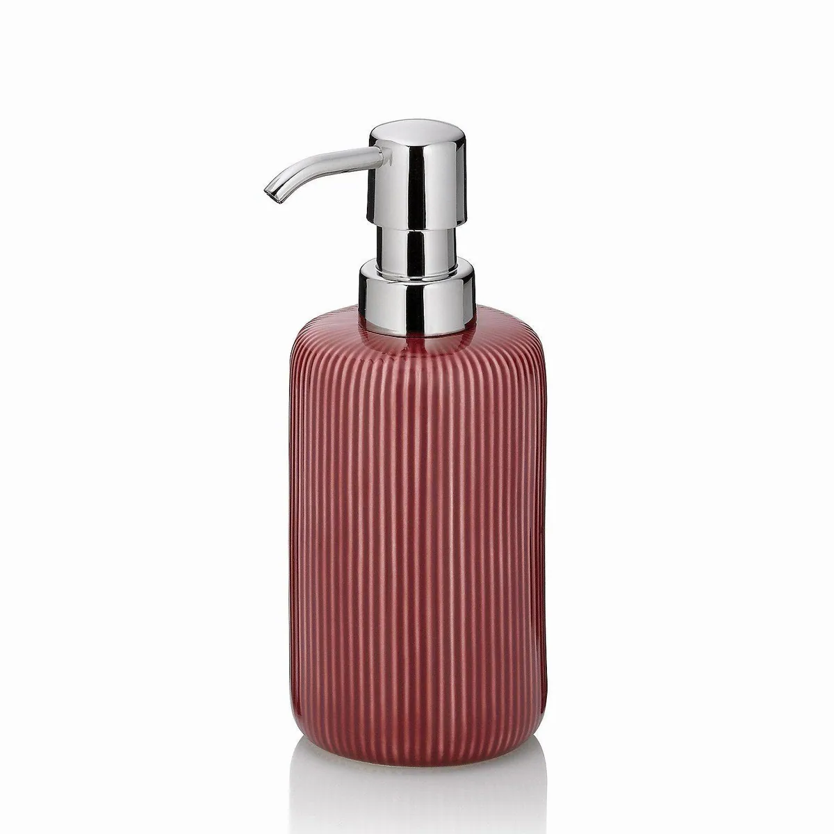 Kela Seifenspender Ava, glänzende Keramik, 350 ml, austauschbarer Pumpkopf