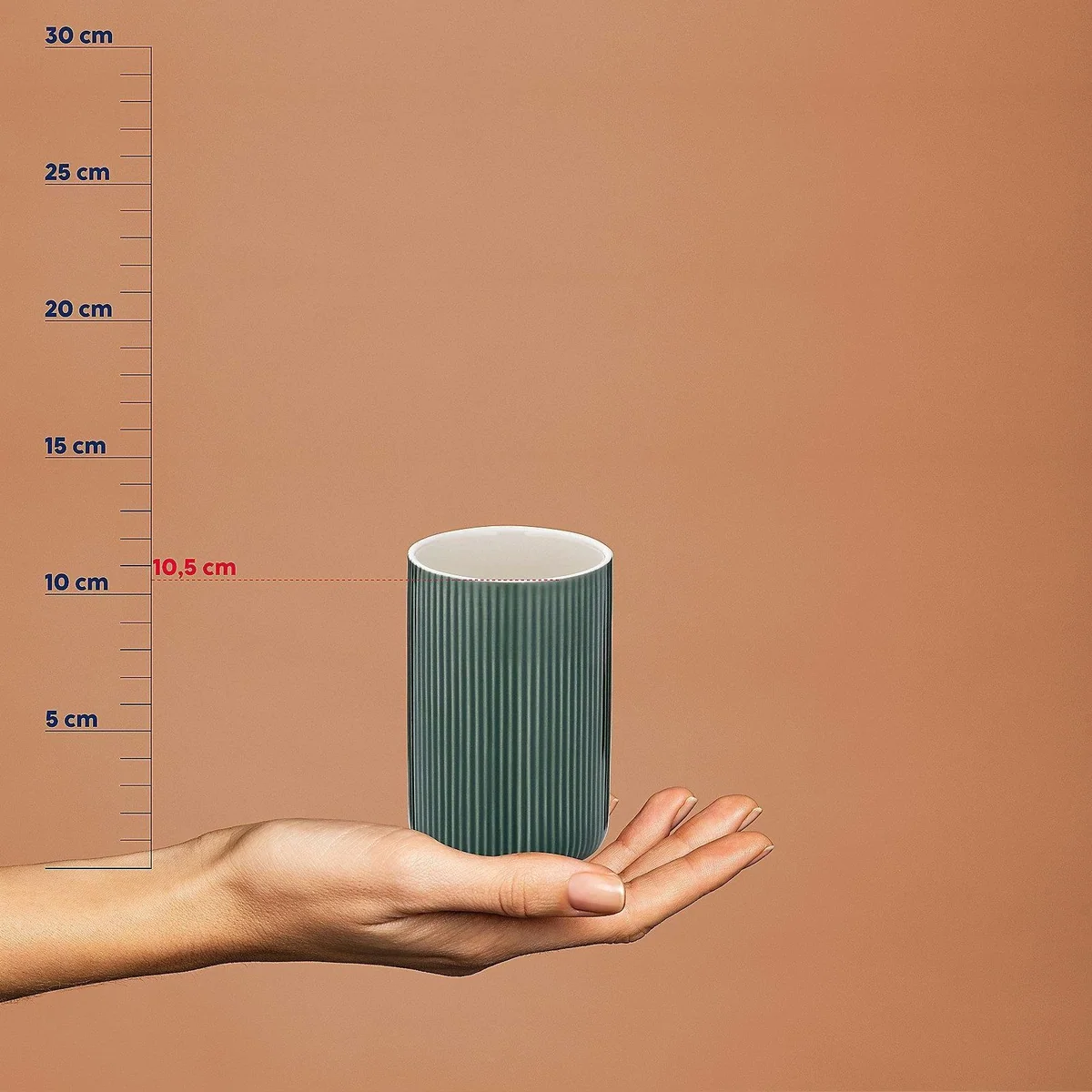 Kela Ava Zahnbürstenhalter, elegante Keramik, moderne Farbvielfalt 4