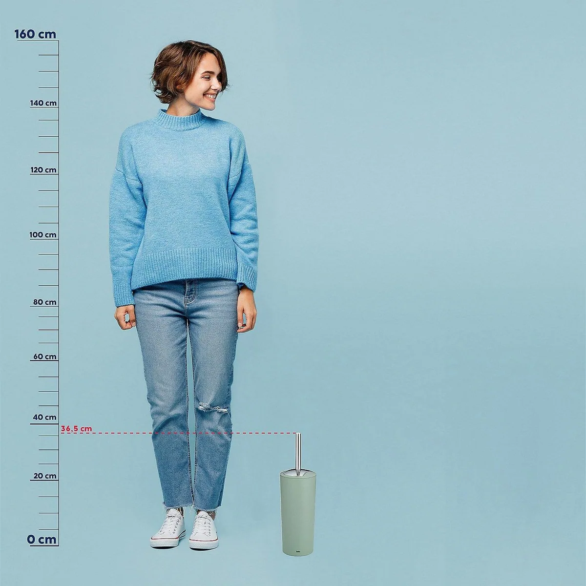 Kela WC-Garnitur Marta, elegante Mattoptik, austauschbarer Bürstenkopf 5
