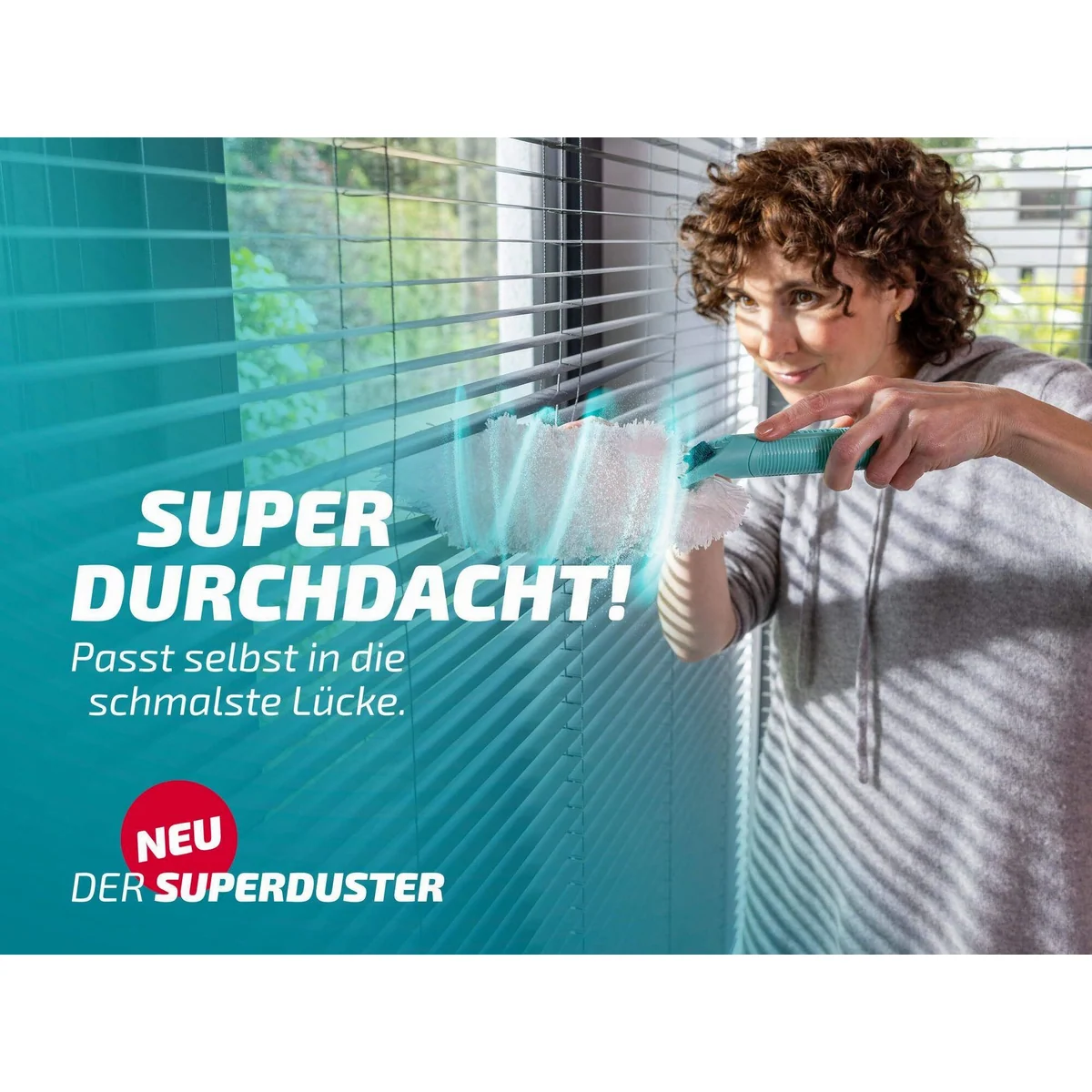 Leifheit SUPERDUSTER Staubwischer, waschbare Mikrofaser-Bezüge, ergonomischer Griff 4
