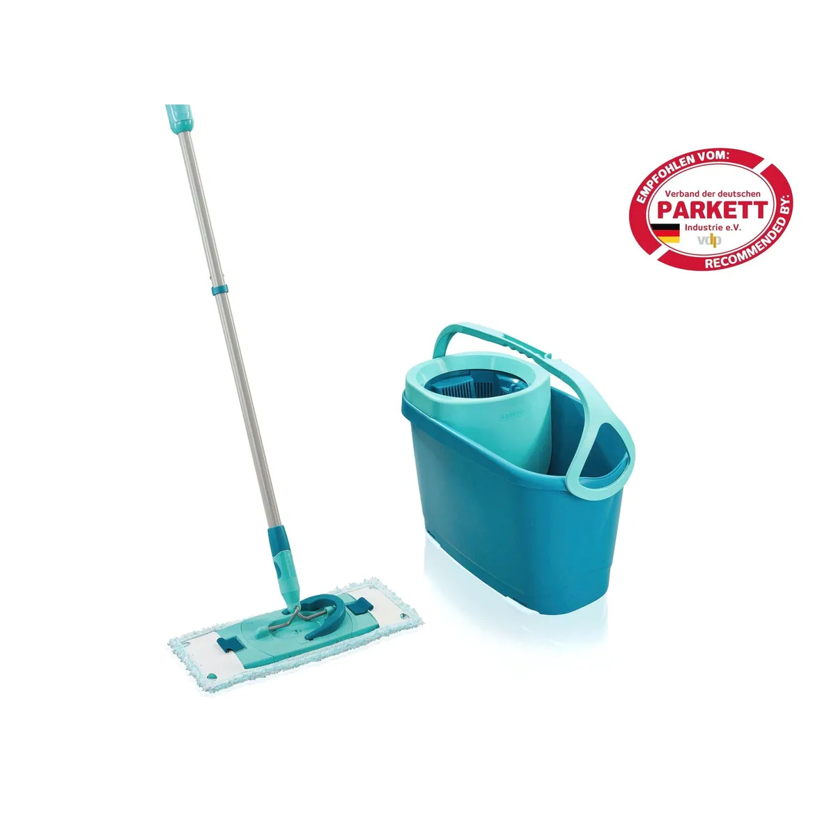 Leifheit Clean Twist M Ergo Wischmopp Set, 4-teilig, längenverstellbar, 360° Gelenk 2