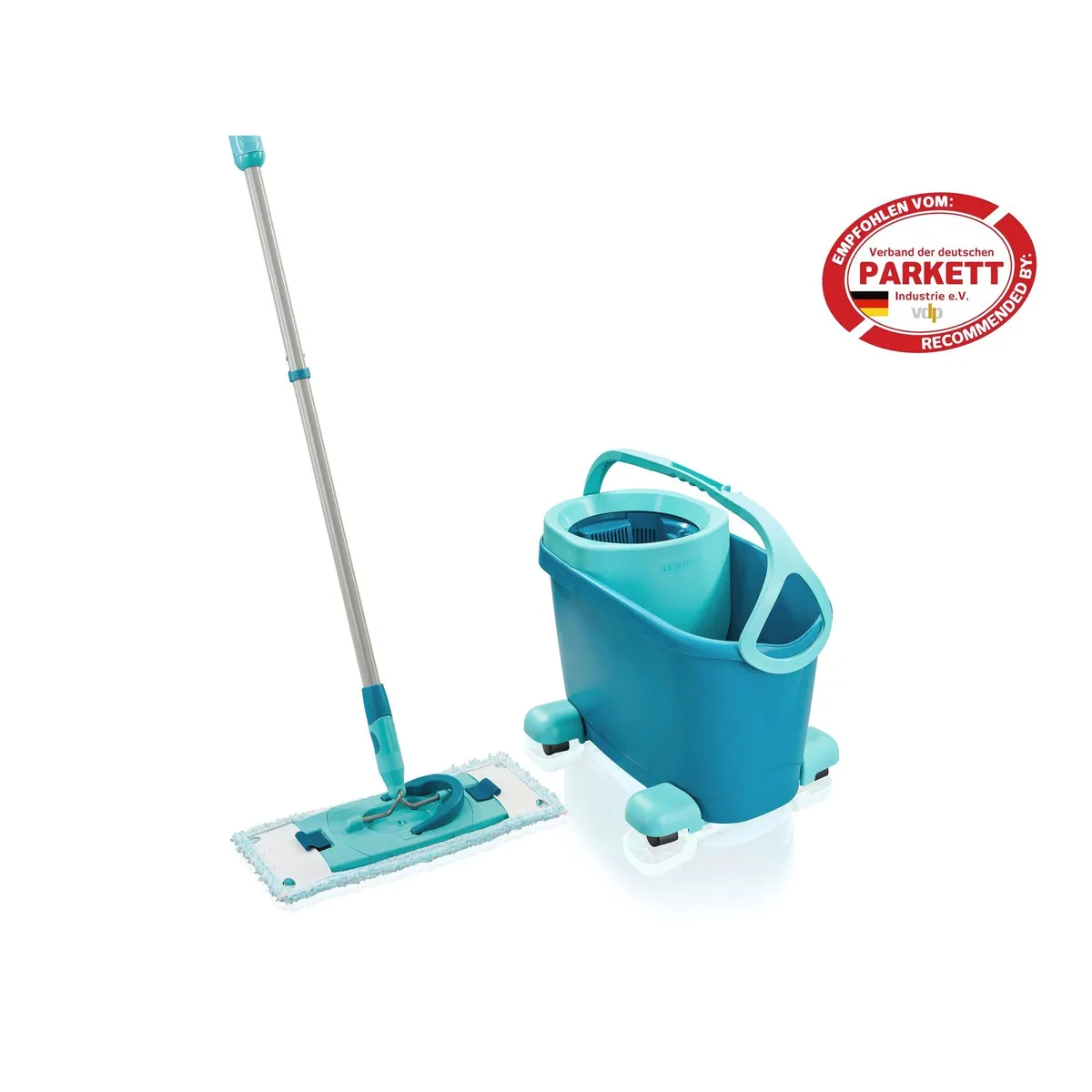 Leifheit Wischmopp Set CLEAN TWIST M Ergo Mobile, ausgeklügelte Drill-Stiel-Mechanik, verstellbare Länge 2