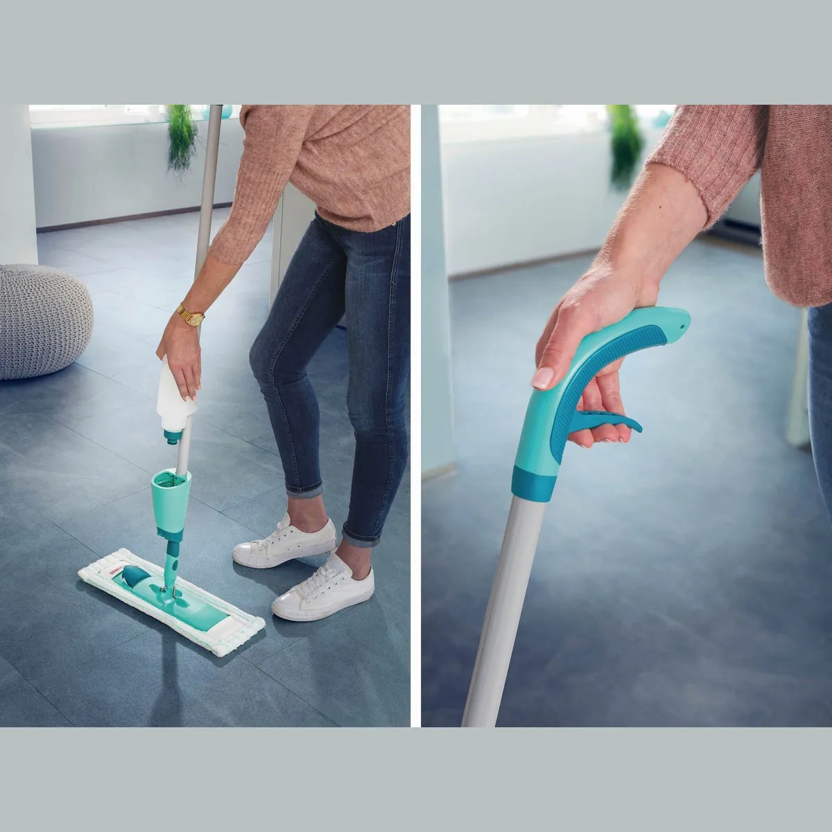 Leifheit Komfort-Sprühwischer Easy Spray XL, individueller Sprühtank, einfache Handhabung 5