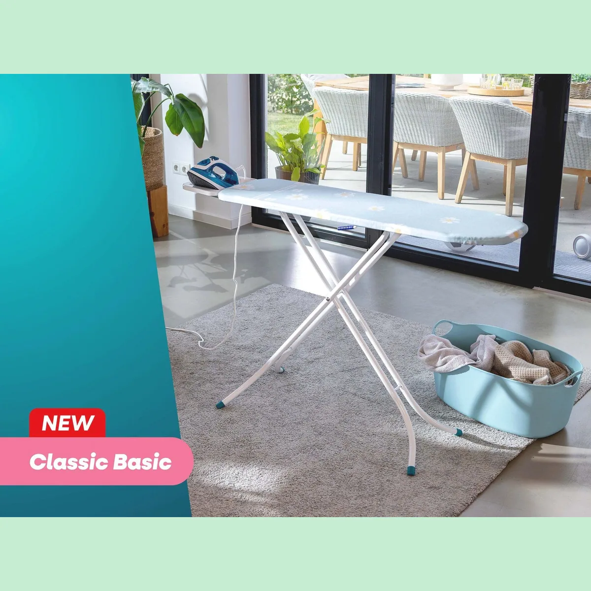 Leifheit Bügeltisch Classic S Basic, kompakte Bügelfläche, höhenverstellbar 2