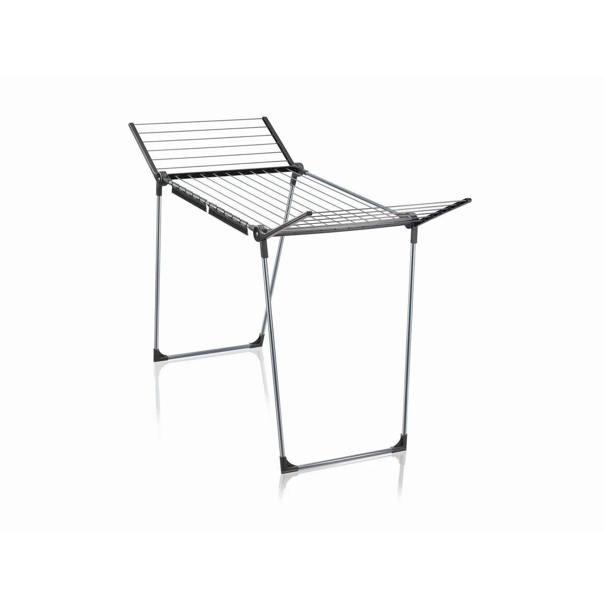 Leifheit Pegasus 180 Solid Black, eleganter Wäscheständer mit hoher Trockenlänge — stabil, zusammenklappbar, platzsparend