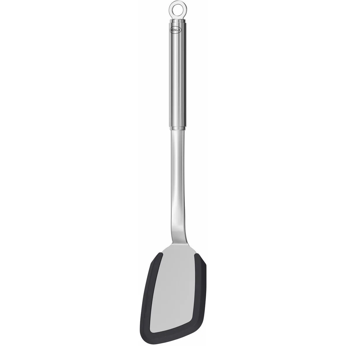 Rösle Pfannenwender, mit Silikonrand, ergonomischer Rundgriff, spülmaschinengeeignet