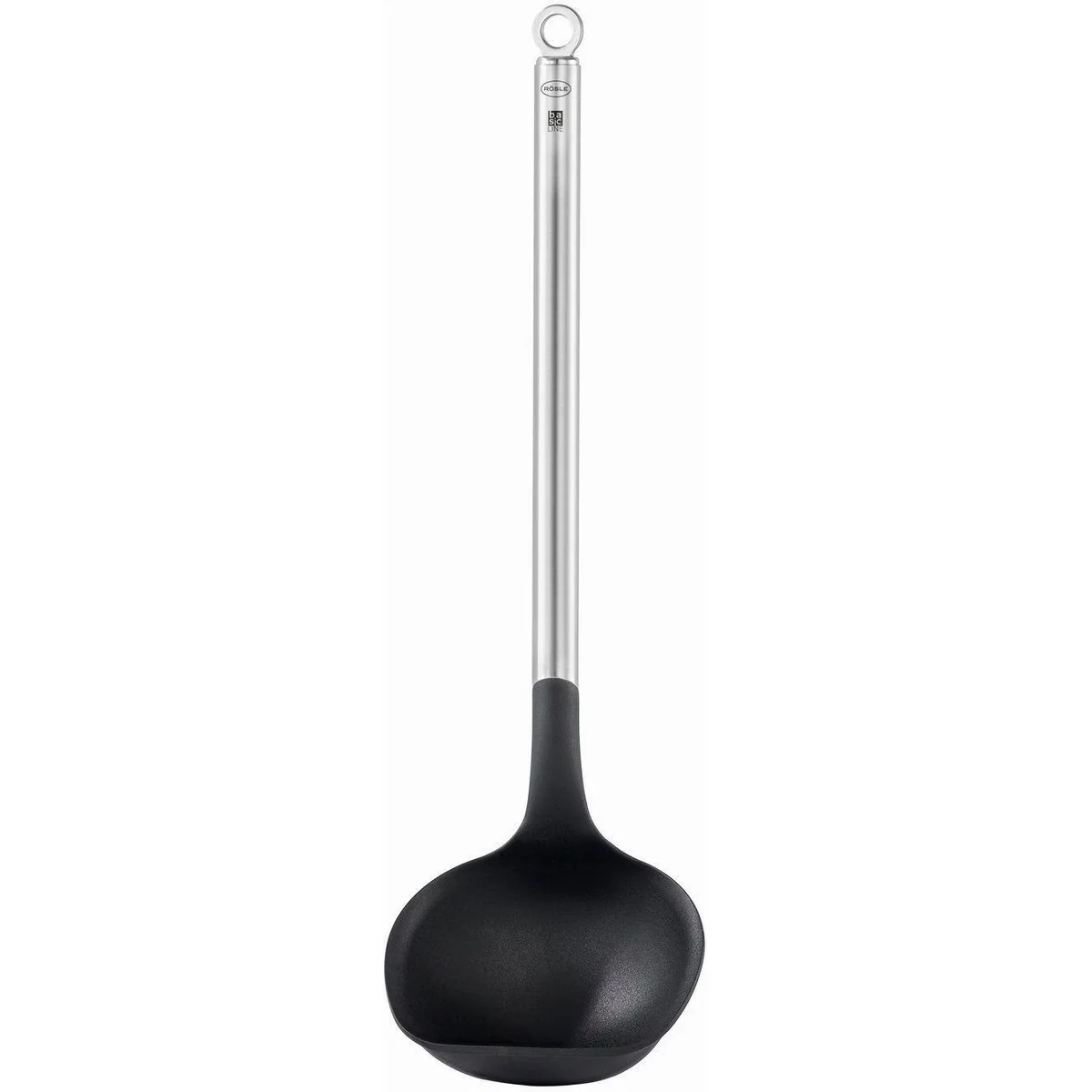Rösle Schöpflöffel Basic Line, hitzebeständig bis 220 °C, spülmaschinengeeignet — Praktische Handhabung, stilvolles Design, robuste Materialqualität