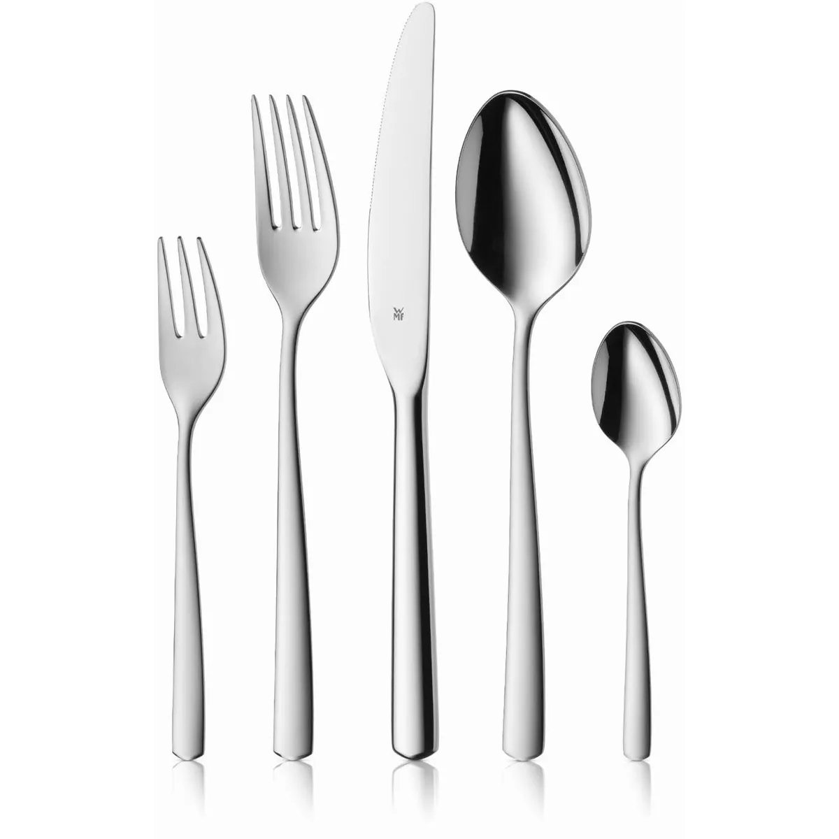 WMF Besteck-Set Boston, ergonomische Haptik, edle Optik — 30-tlg., Cromargan Edelstahl rostfrei