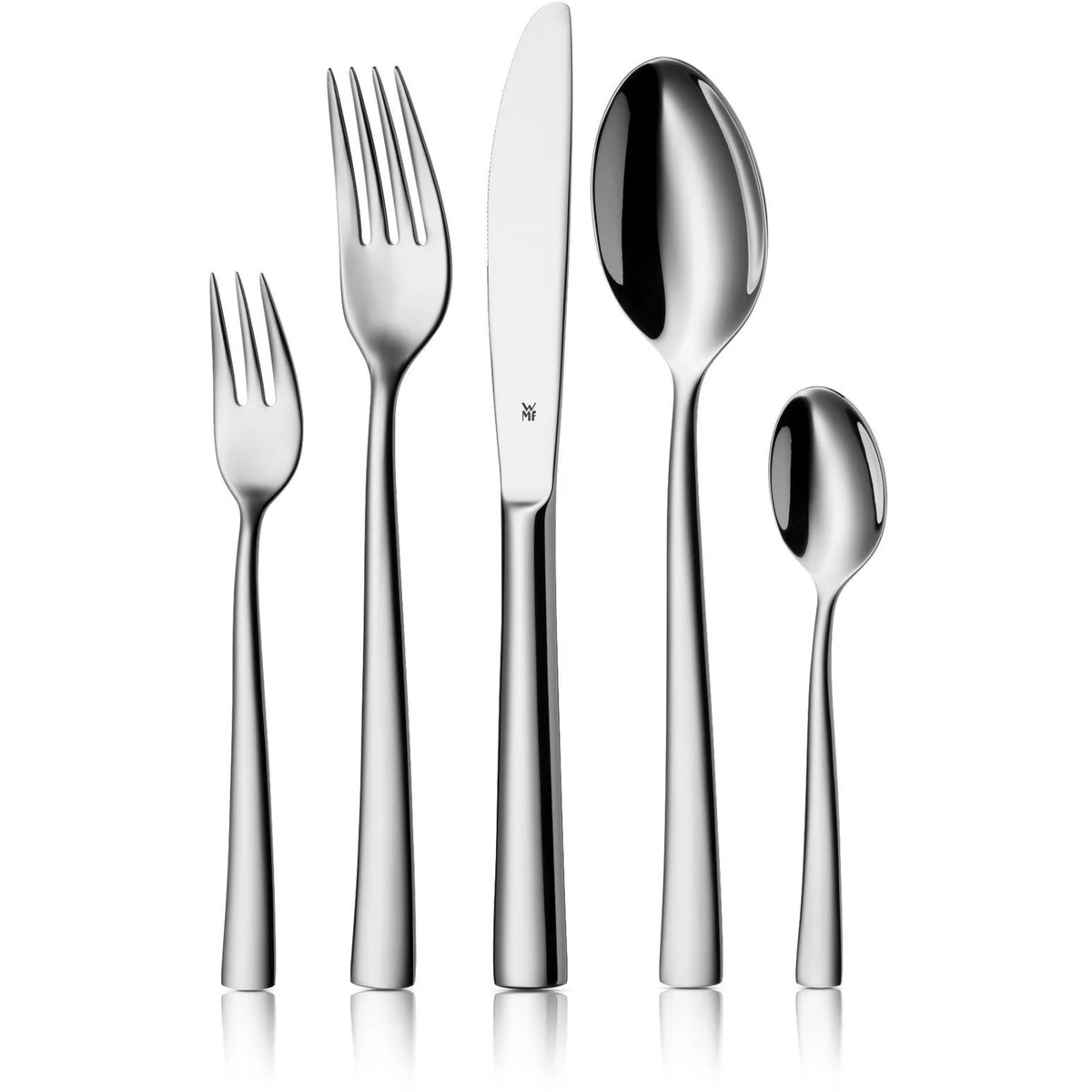 WMF Besteck-Set Philadelphia, ergonomische Haptik, Cromargan Edelstahl — 30-teilig für 6 Personen