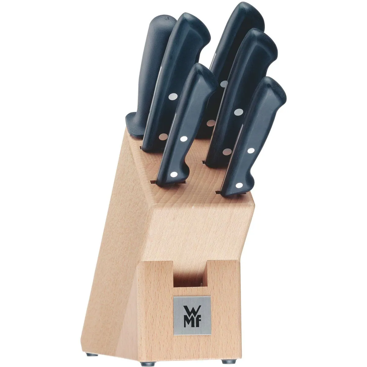 WMF Classic Line Messerblock, 7-teilig, Spezialklingenstahl — praktische Aufbewahrung, Vielfalt in der Küche, scharfe Klingen 4