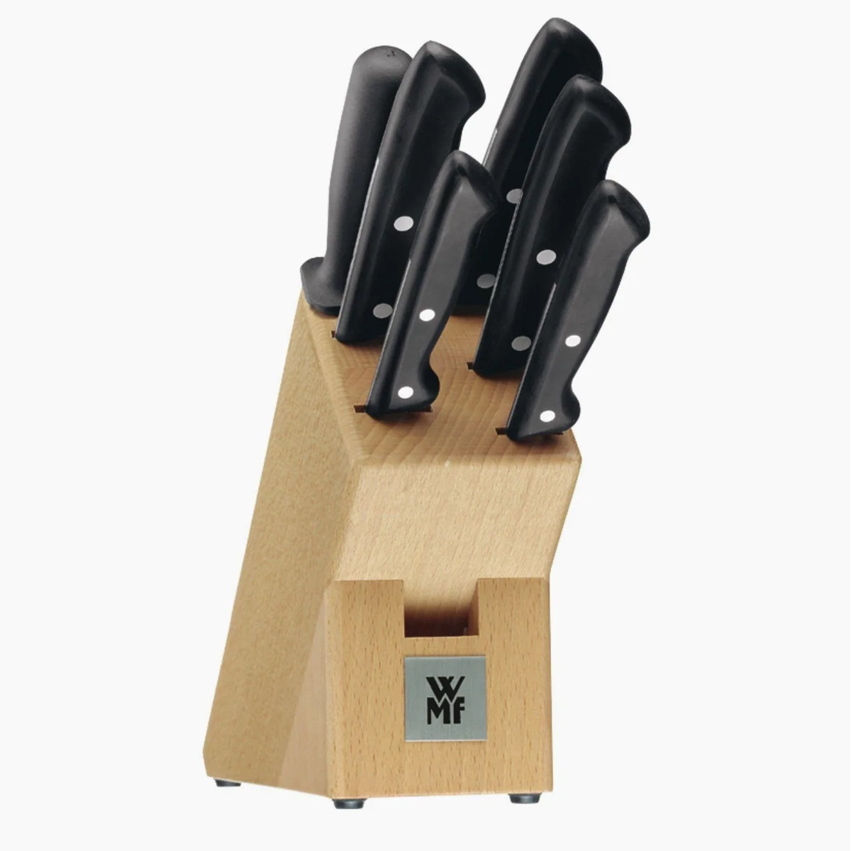 WMF Classic Line Messerblock, 7-teilig, Spezialklingenstahl — praktische Aufbewahrung, Vielfalt in der Küche, scharfe Klingen 5