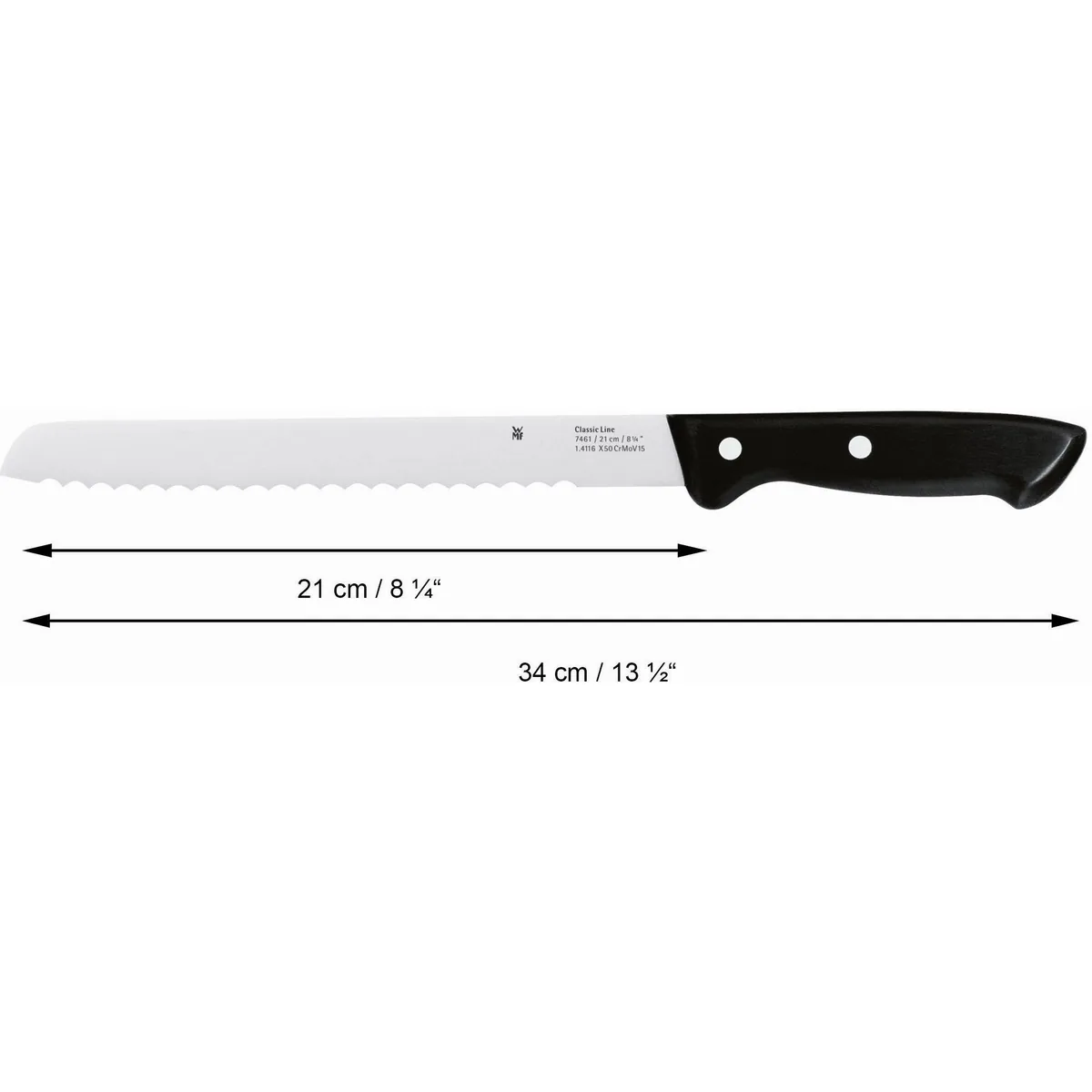 WMF Classic Line Messerblock, 6-teilig, aus Spezialklingenstahl 5