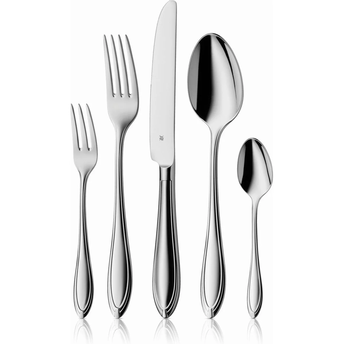 WMF Besteck-Set Verona, zeitloses Design für 6 Personen — Cromargan Edelstahl, polierte Oberfläche