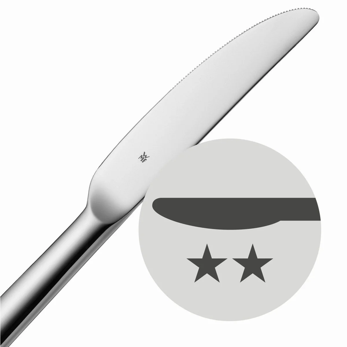 WMF Steakbesteck, 12-teilig, Cromargan Edelstahl Rostfrei 18/10, inkl. Holzkiste — elegant, langlebig, spülmaschinengeeignet 4