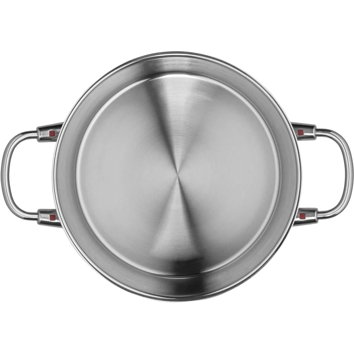 WMF Quality One Fleischtopf, Cool+ Technologie, Cromargan Edelstahl — 24 cm Durchmesser, breiter Schüttrand, Glasdeckel 4