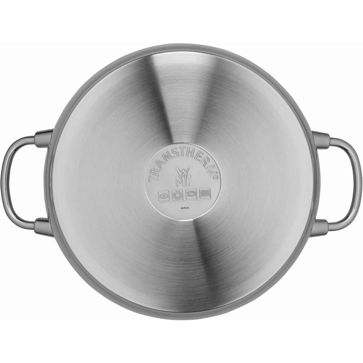 WMF Quality One Fleischtopf, Cool+ Technologie, Cromargan Edelstahl — 24 cm Durchmesser, breiter Schüttrand, Glasdeckel 5