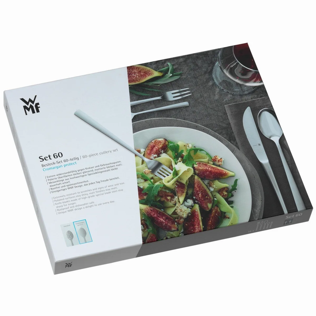 WMF VERONA Besteck-Set, 60-teilig, für 12 Personen — edles Design, hochwertige Materialien, langlebige Verarbeitung 3
