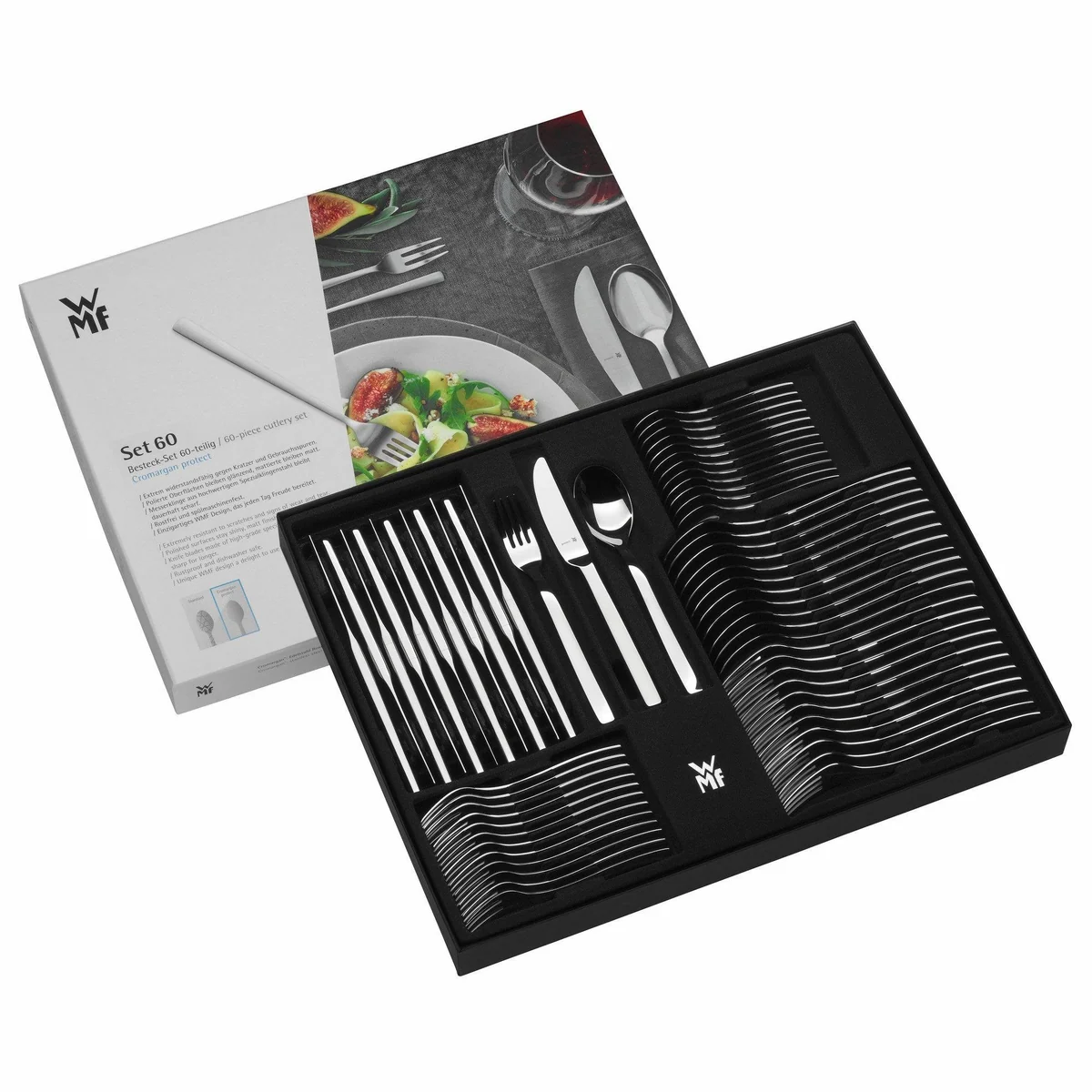 WMF VERONA Besteck-Set, 60-teilig, für 12 Personen — edles Design, hochwertige Materialien, langlebige Verarbeitung 4