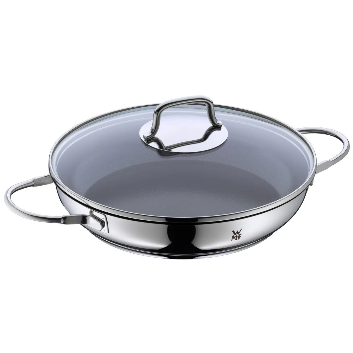 WMF Schmorpfanne Devil, vielseitig einsetzbar mit Glasdeckel — Ø 26 cm, Keramikbeschichtung, für alle Herdarten