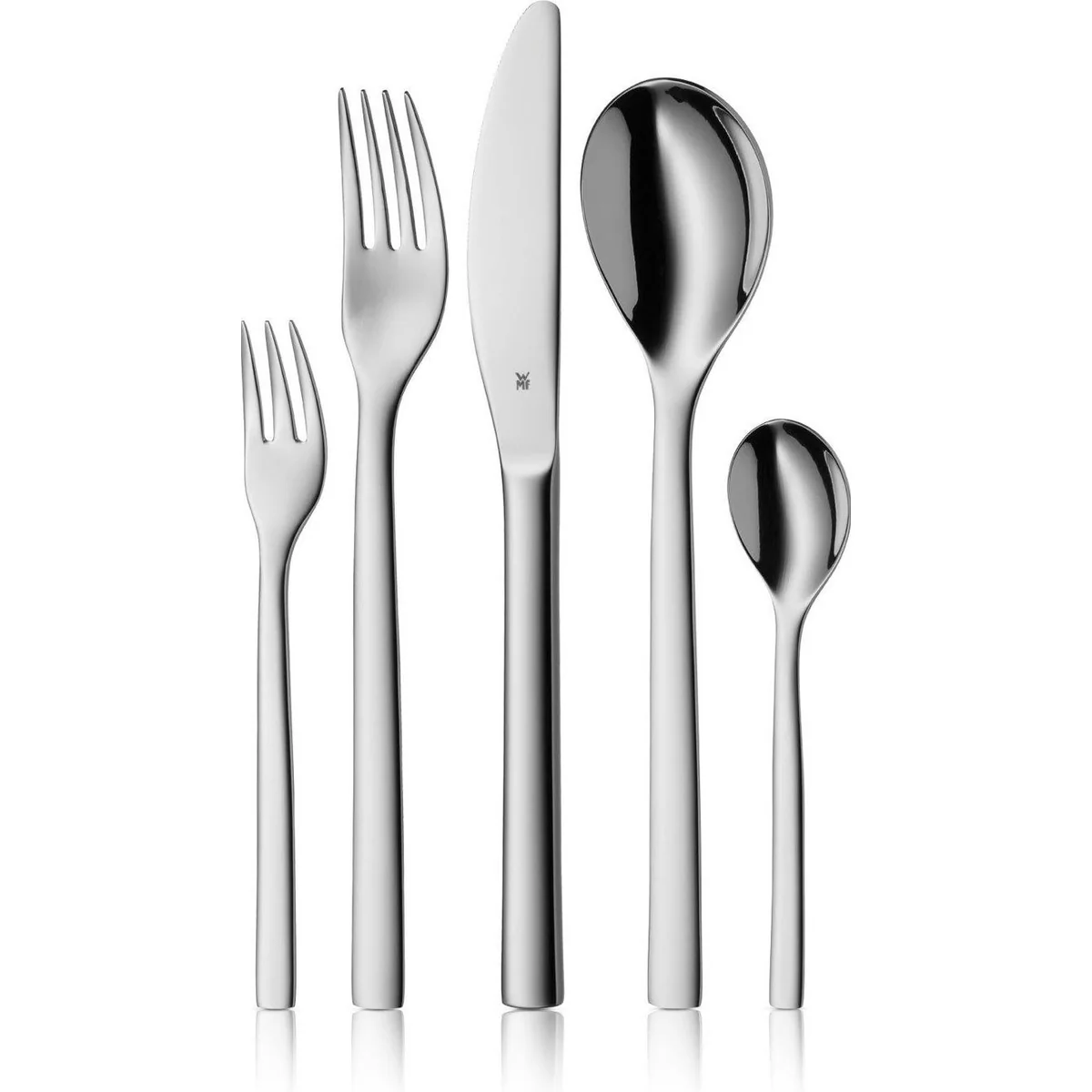 WMF Atria Besteck-Set, 30-teilig, für 6 Personen, aus Cromargan Edelstahl 18/10