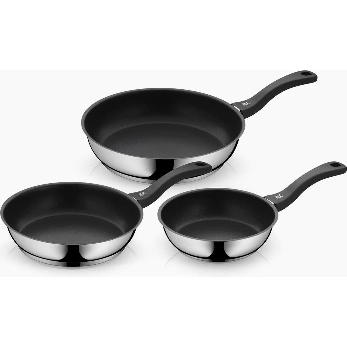 WMF Pfannen-Set Devil, vielseitig und robust – Induktionsgeeignet, ergonomische Griffe, hochwertige Antihaftversiegelung
