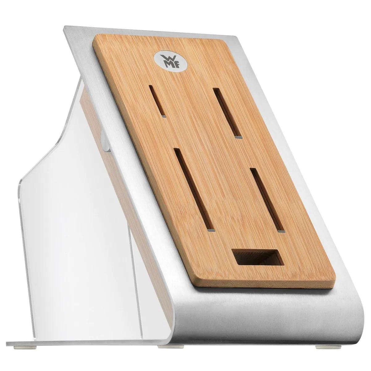 WMF Chef's Edition Messerblock, 6-tlg. Set mit Schere, Bambusblock & Performance Cut 5
