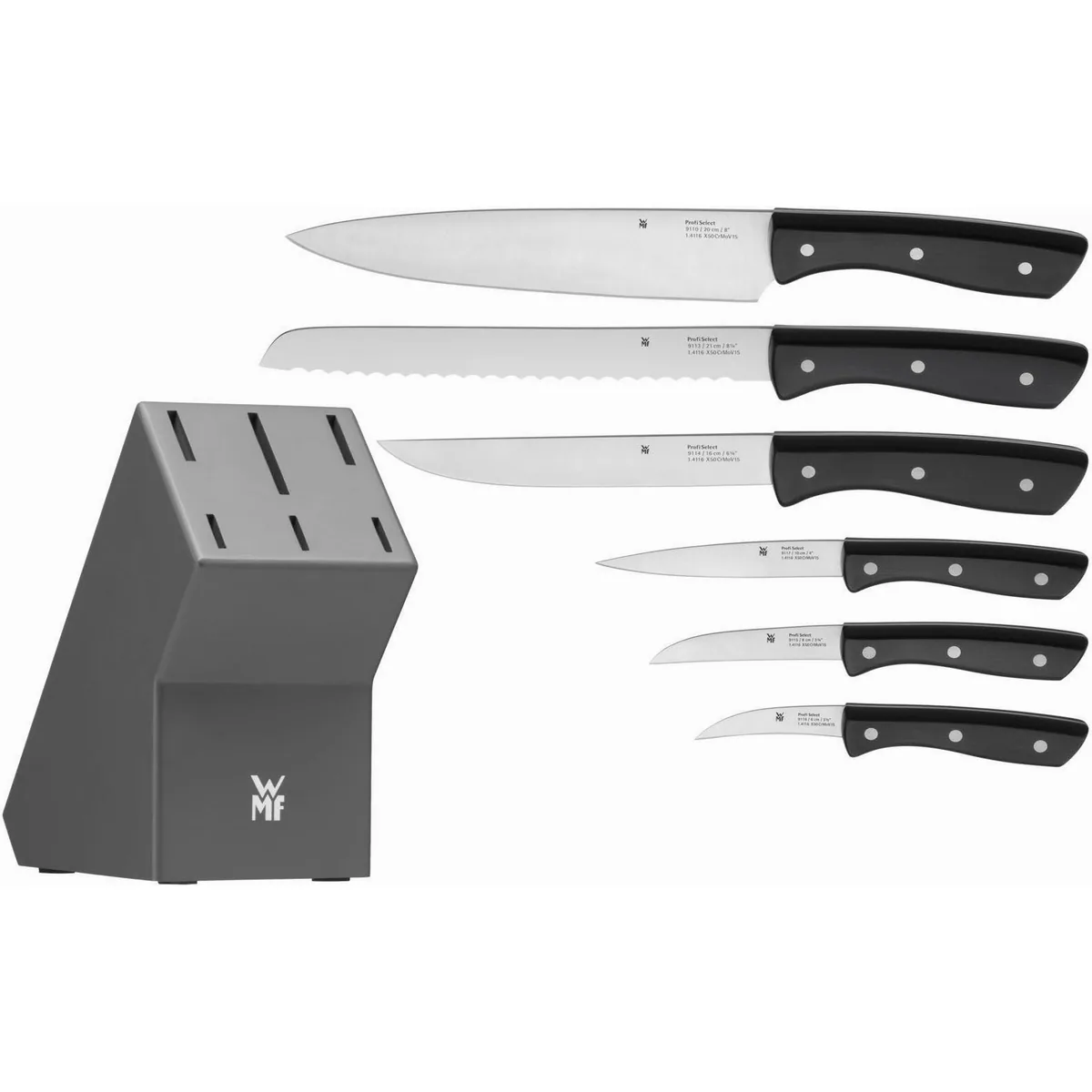 WMF Profi Messerblock, 7-teilig, inkl. 6 Messer aus Spezialklingenstahl 2