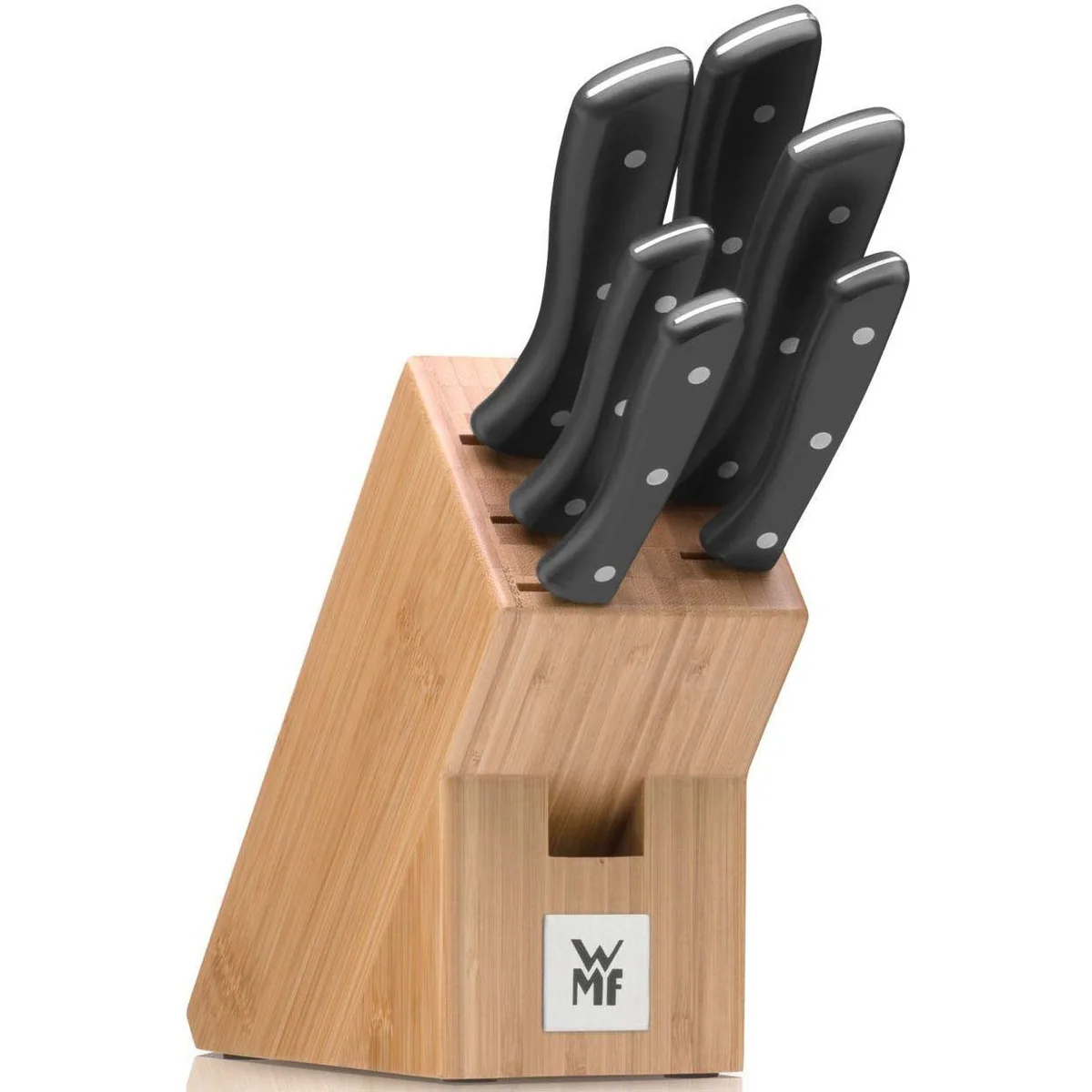WMF Profi Select Messerblock, 7-teilig, edles Design aus Bambus — rostfreier Spezialklingenstahl 2
