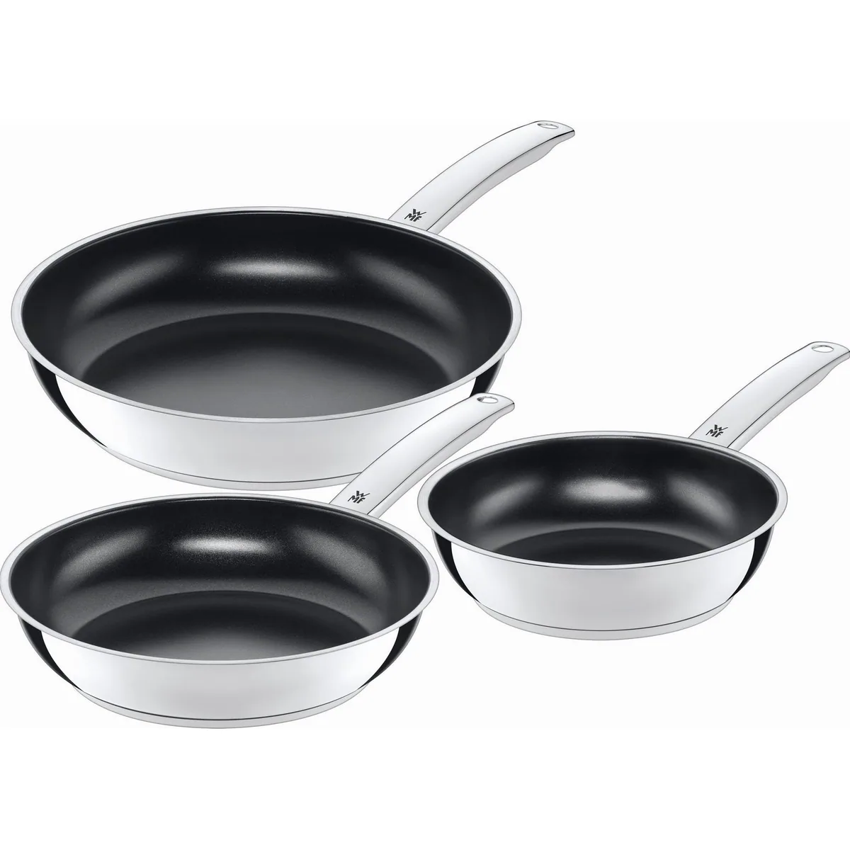 WMF Durado Pfannen-Set, robuste keramische Antihaftversiegelung, für alle Herdarten — 3-teilig, Ø 20/24/28 cm