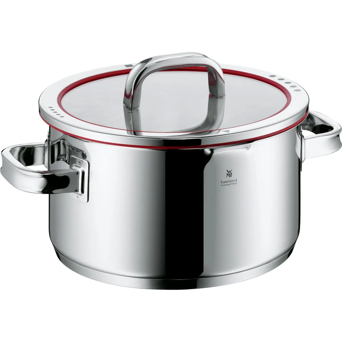 WMF Topf-Set Function 4, Glasdeckel mit Abgießfunktionen, Cromargan Edelstahl — vielseitig, langlebig, für alle Herdarten 5