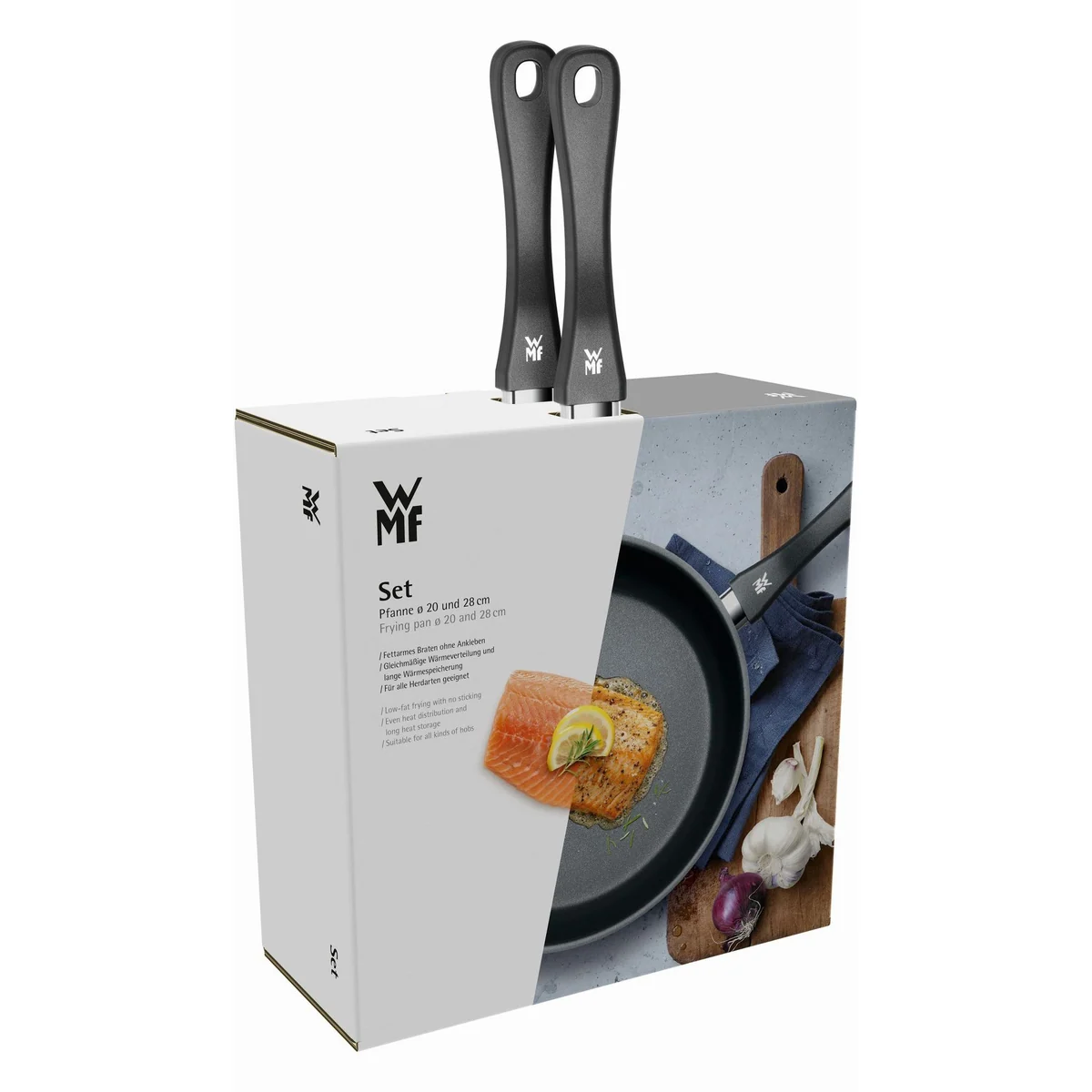 WMF Devil Pfannen-Set, 20 & 28 cm, Edelstahl 18/10, Antihaftbeschichtung 5