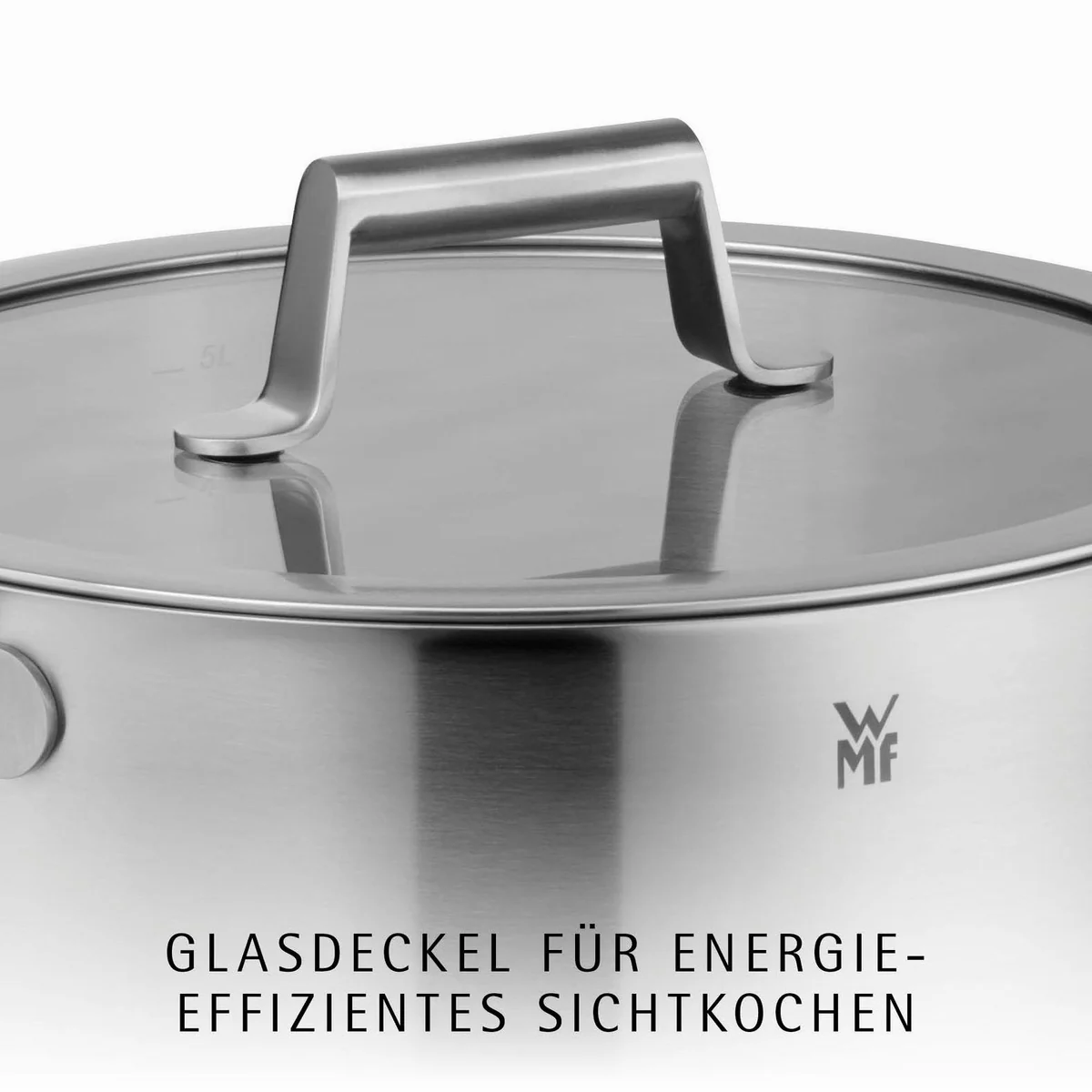 WMF Comfort Line Topf-Set, 5-teilig — Edelstahl, Innenskalierung, Hohlgriffe 3